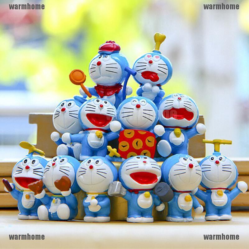 Set 12 Mô HìNh Nhân VậT Doraemon Dễ Thương Cho Bé