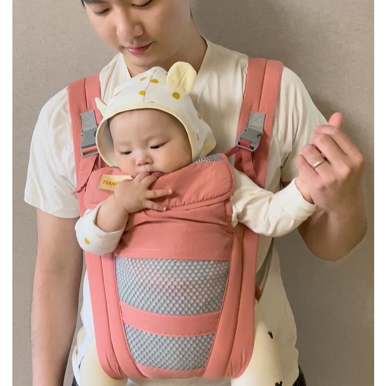 Địu Em Bé Sơ Sinh Có Đỡ Cổ Đa Năng Gọn Nhẹ, Địu lưới gấp gọn đi du lịch, Đai Địu Em Bé sơ sinh, Địu lưới thoáng khí