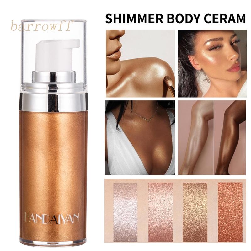 Kem Bắt Sáng Dạng Lỏng Ánh Nhũ Lấp Lánh Cho Mặt Và Cơ Thể Thương Hiệu brroa