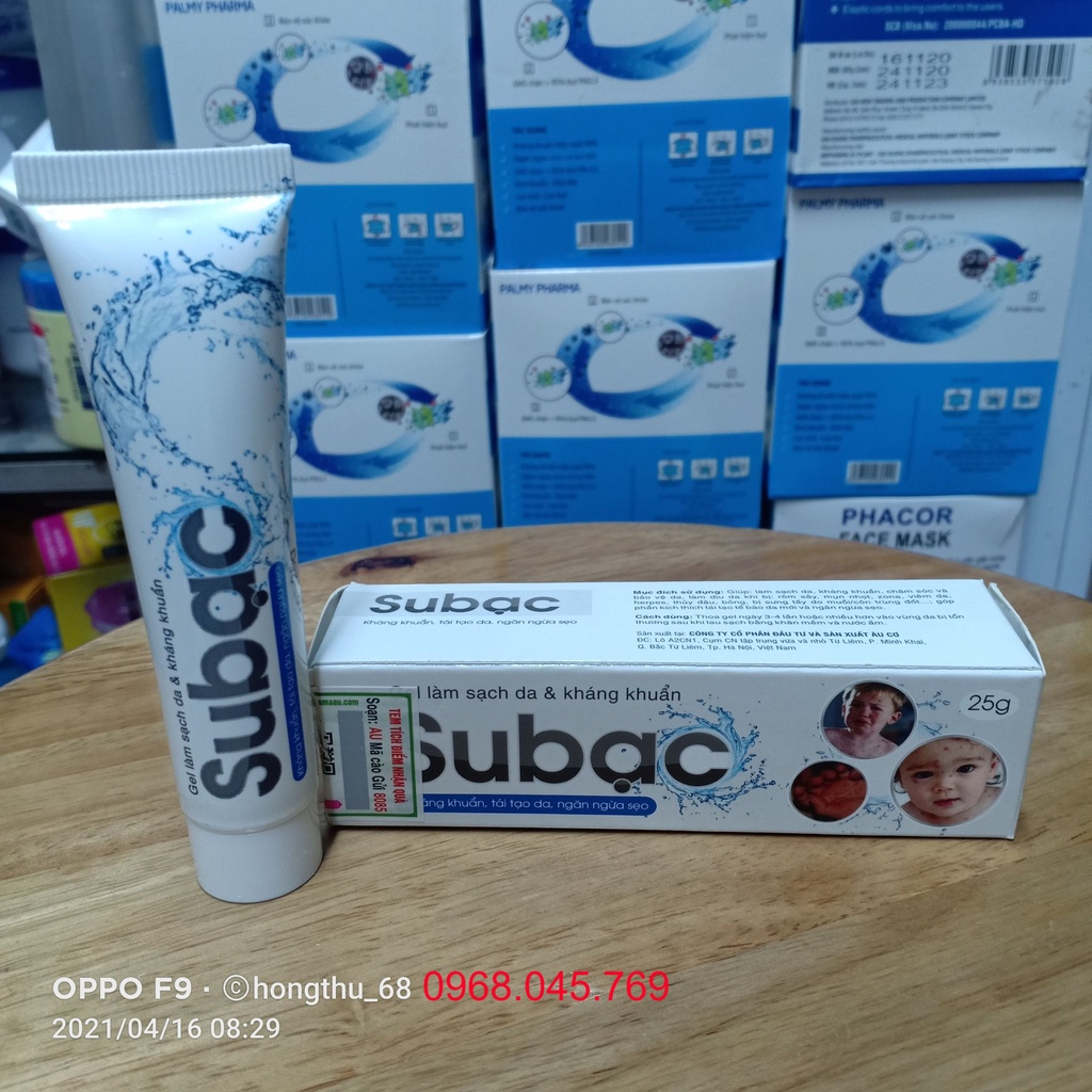 Gel Subạc giúp làm sạch, sát khuẩn, tái tạo da, ngăn ngừa sẹo