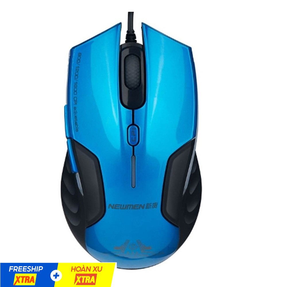 【Chuột máy tính】Chuột máy tính có dây Gaming Newmen G7 màu xanh