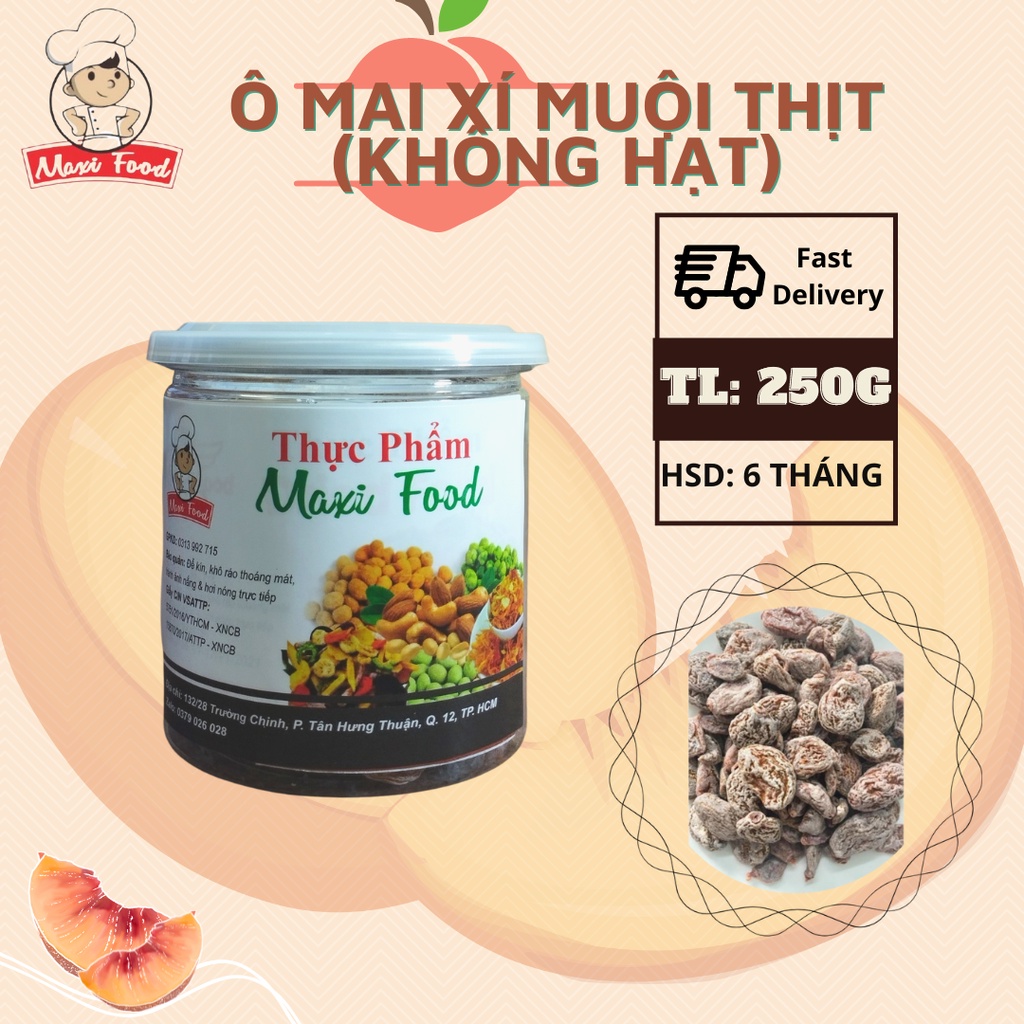 Ô Mai Xí Muội Thịt Chua Ngọt  Maxifood 250g