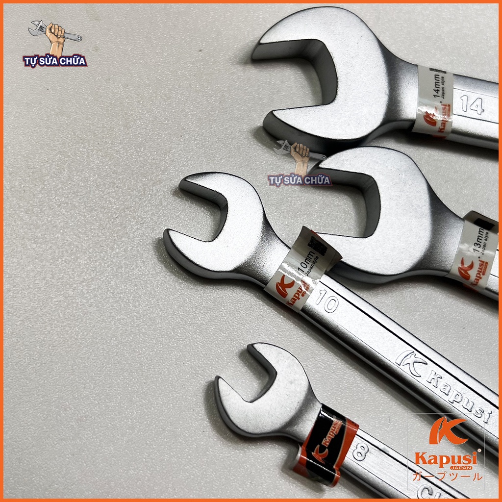 Cờ lê vòng miệng tự động chính hãng Kapusi làm từ thép CR-V siêu cứng, có thể xoay 360 độ với 72 bánh cóc