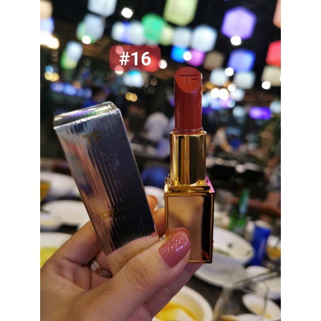 Son Tom Ford Lip Color màu 3 15 16 80 bản 2020 vỏ bạc Gương [B.Cosmetic. Hàng Authenic 100%]