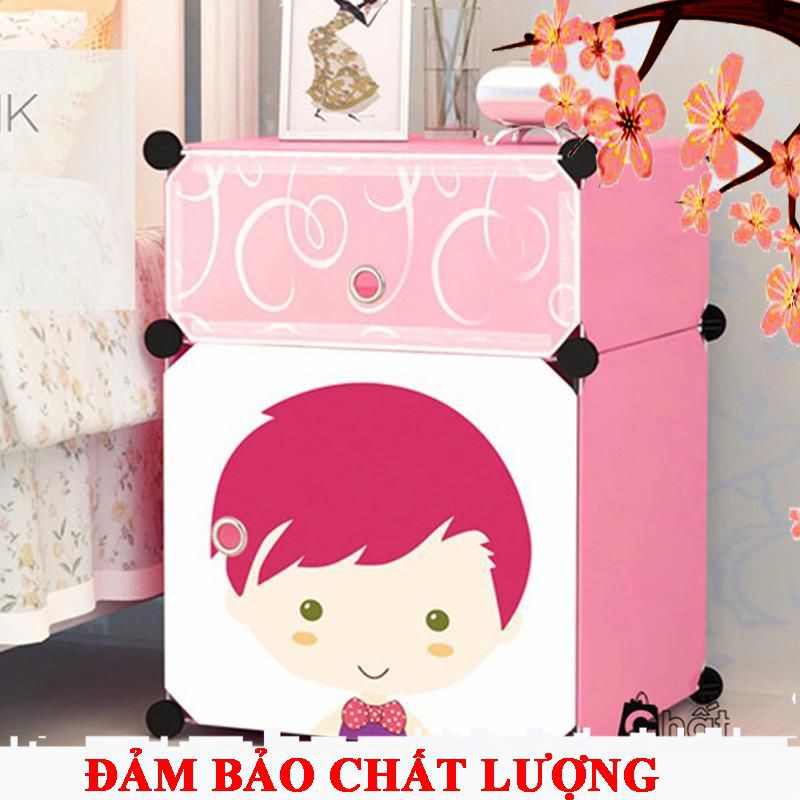 {SẢN PHẨM HOT TREND}  TỦ NHỰA 2 TẦNG HELLO  ILY_WITTY  ILY_W0008 [SHOP UY TÍN]