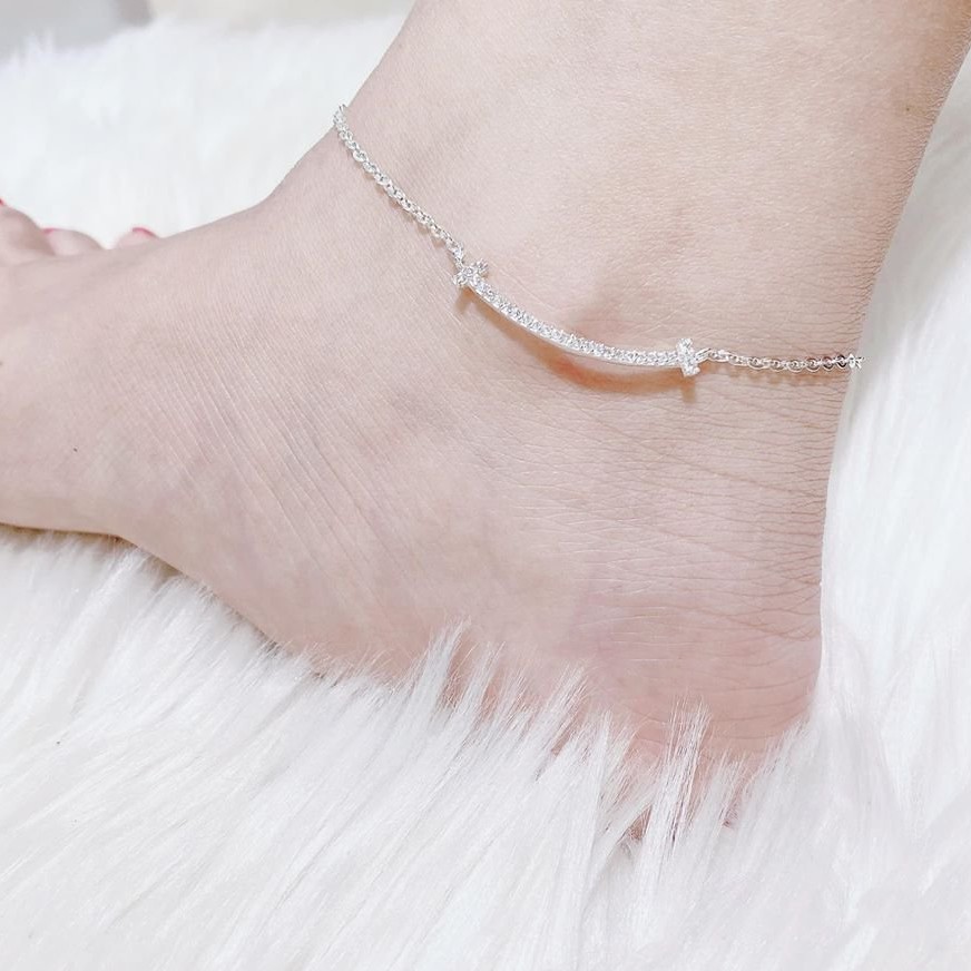 Lắc Chân Bi Chuẩn Bạc Ta 100% Cao Cấp Không Phai Màu | BigBuy360 - bigbuy360.vn