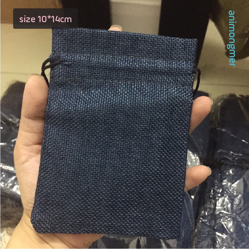 Túi rút đựng bài tarot, đá, phụ kiện nhiều size màu darkblue