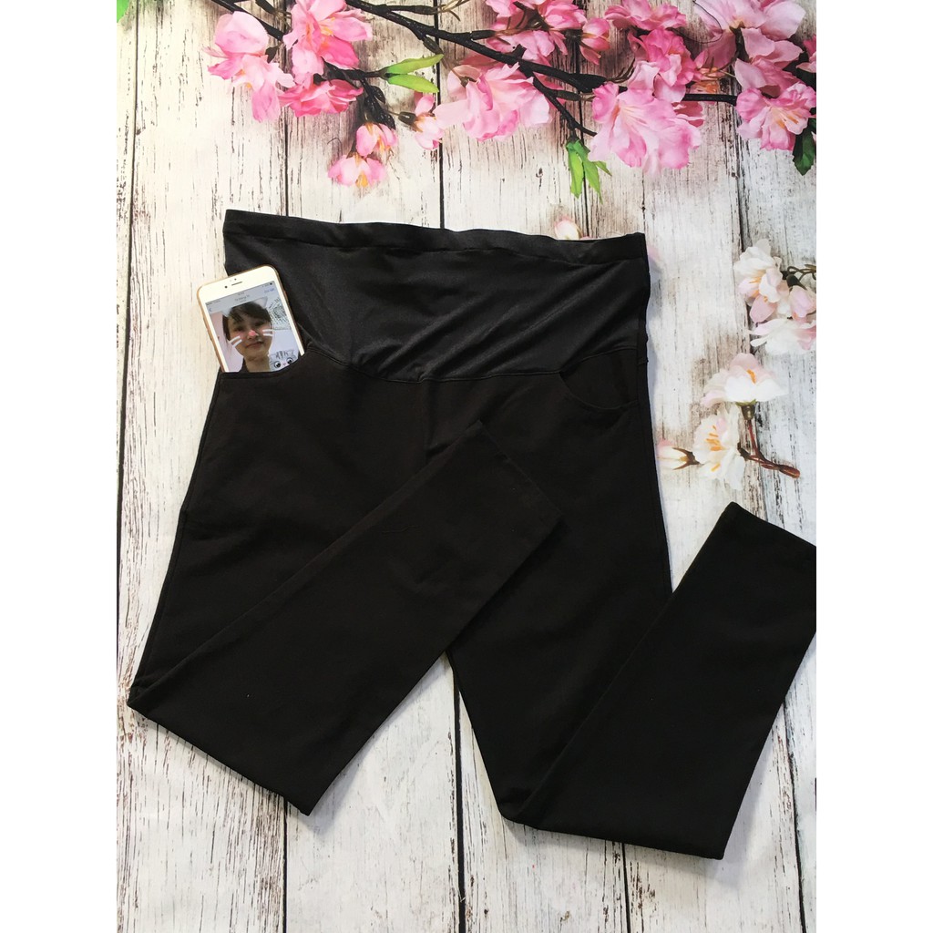 Quần BẦU LEGGING NÂNG VÒNG 3 chất cotton siêu đẹp