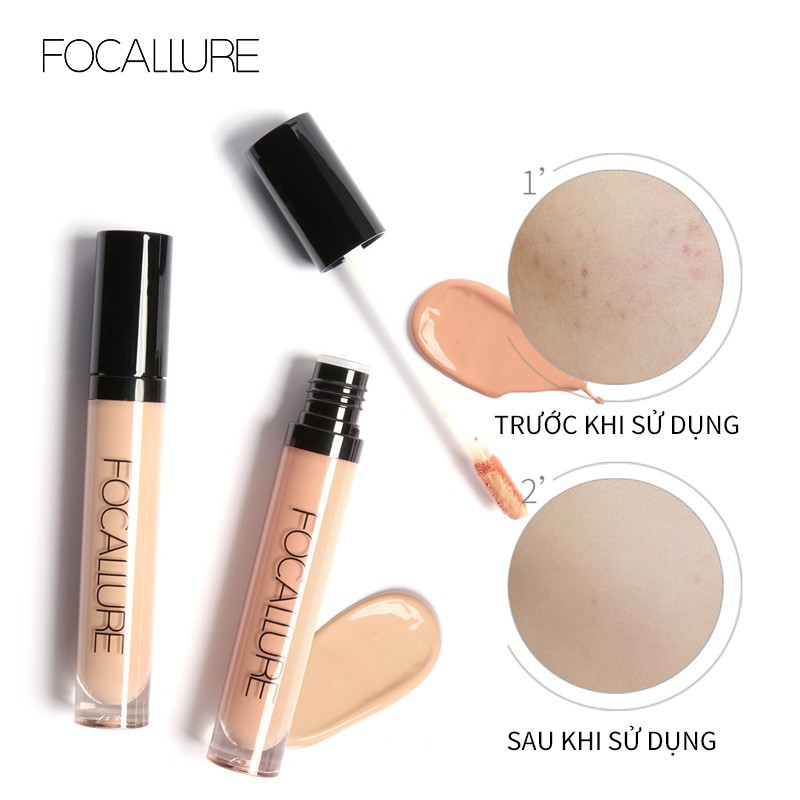 Che khuyết điểm focallure mịn lì gồm 7 màu tùy chọn 10g FCKD1