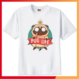 [Siêu Hot] Áo thun Teen Nam Nữ in hình Chó Pug Life Dog - Form rộng BIGSIZE AZ M1647