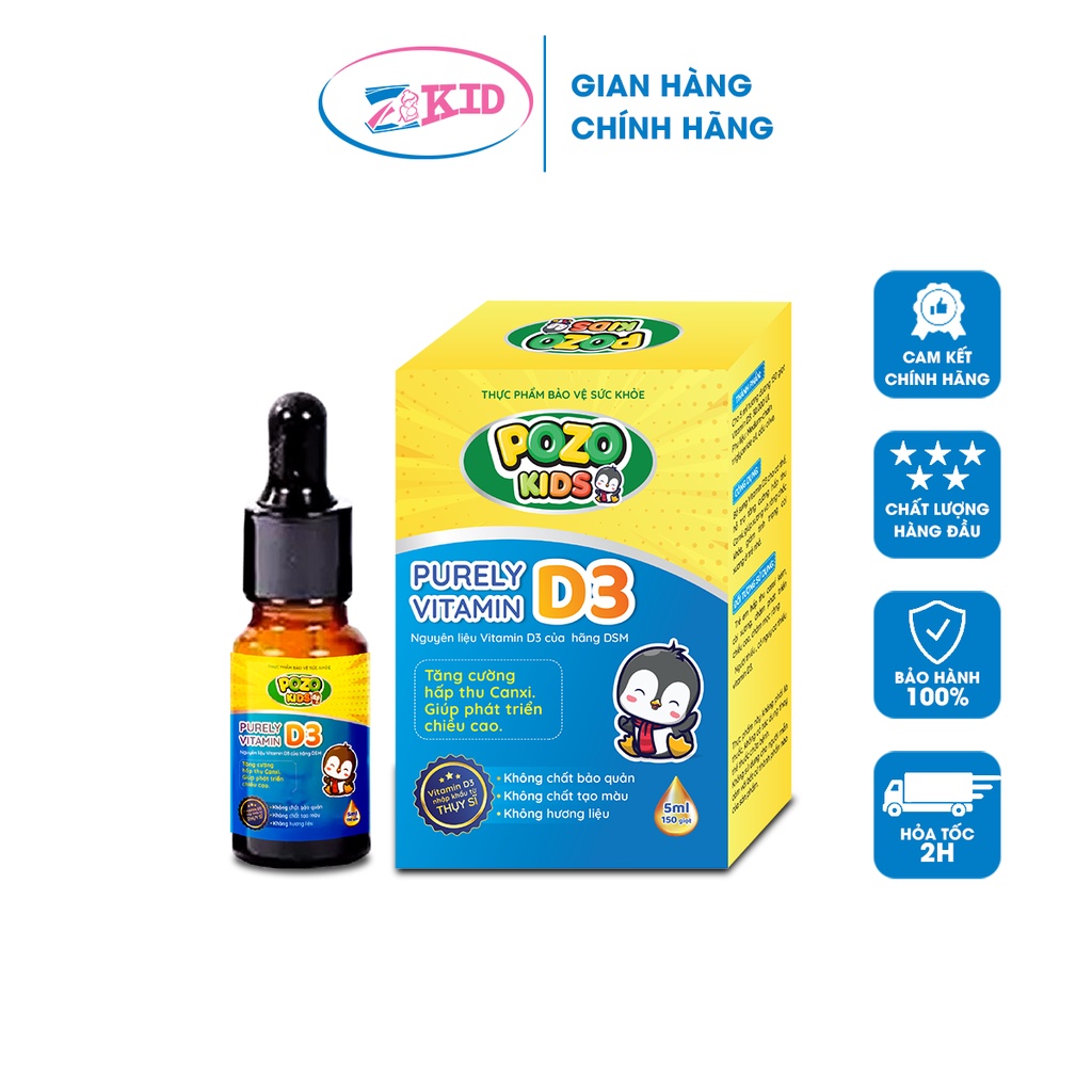 Vitamin D3 POZOKIDS nhỏ giọt bổ sung vitamin D3