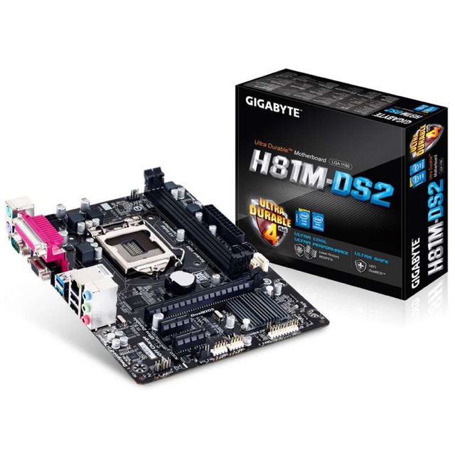 Mainboard GiGaByte H81 DS2 Ver 4.0 Cũ Bao Đẹp Như Mới