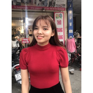 áo len cộc tay bồng