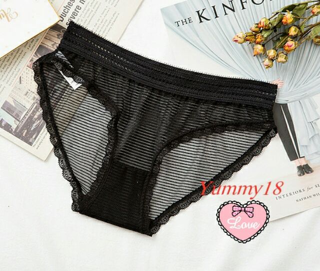 Quần chip ren lưới cạp to dáng classic T1
