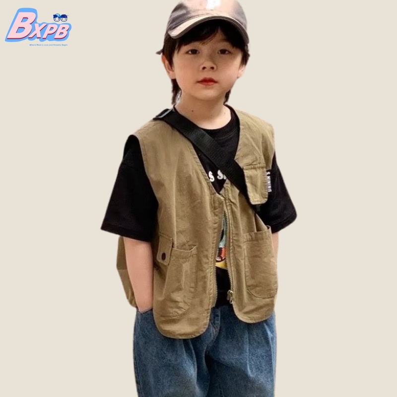 Áo ghi lê BXPB màu sắc đơn giản phong cách Hàn Quốc dành cho bé 4-15 tuổi thumbnail