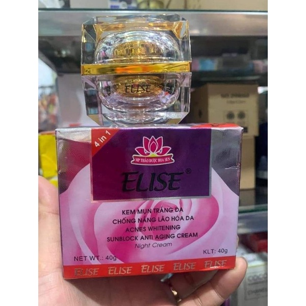 Kem elise mụn trắng da lão hóa 40g ban đêm