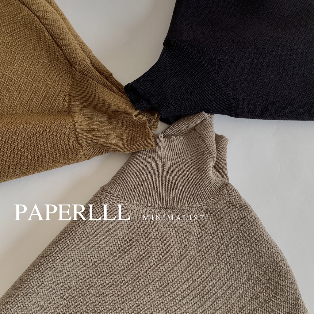 DUNEA Áo dệt kim cổ lọ thời trang quyến rũ cho nữ