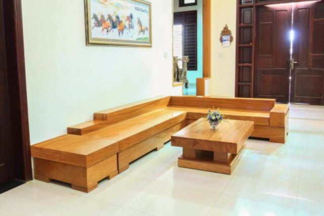 Sofa gỗ tự nhiên hàng nguyên tấm.