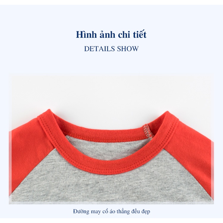 Áo bé trai WeiJuan áo cộc tay cho bé in hình vui nhộn chất cotton hàng xuất Âu Mỹ