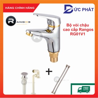 Vòi chậu lavabo, vòi chậu rửa mặt 1 lỗ Rangos RG-01V1