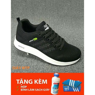 [Giày nam, kèm Hộp] Giày thể thao nam nữ KIỂU MỚI Đen - Đế trắng