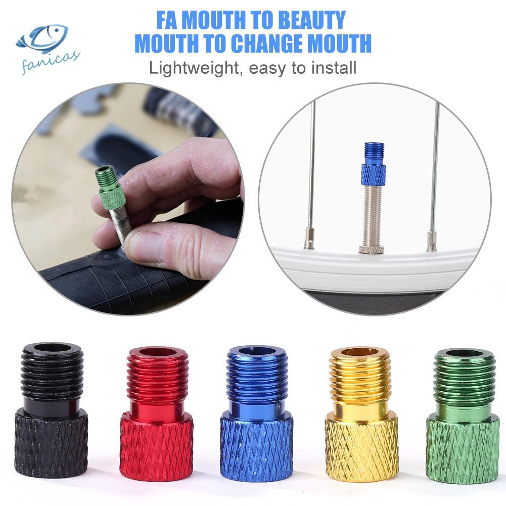 Đầu chuyển đổi van bánh xe đạp leo núi bằng hợp kim nhôm tiện dụng