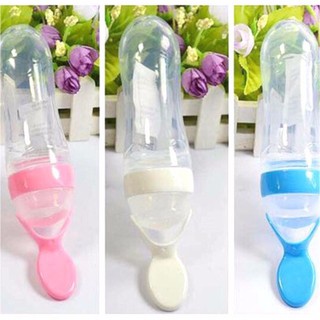 Sale !!! Bình Thìa Ăn Dặm Silicon Cho Bé(1222 )