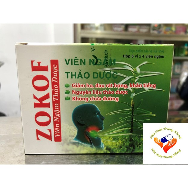 ZOKOF - KẸO NGẬM GIẢM HO, VỊ DỄ CHỊU