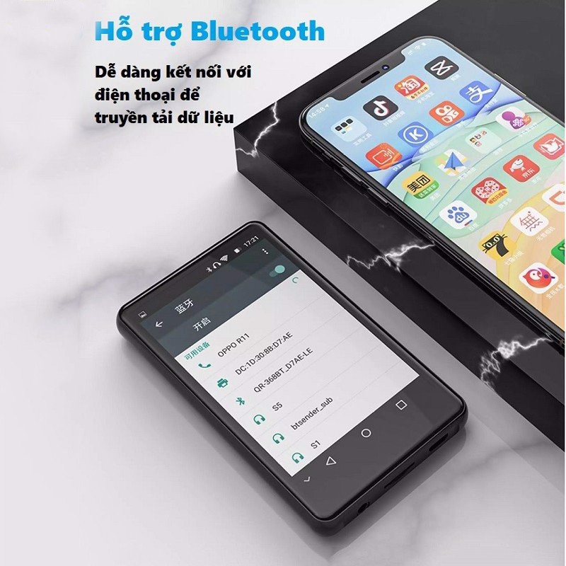 Máy Nghe Nhạc Cảm Ứng Hệ Điều Hành Android 5.1, Kết Nối Bluetooth Wifi, Loa Ngoài Ruizu H6 (8G) - Hàng Chính Hãng
