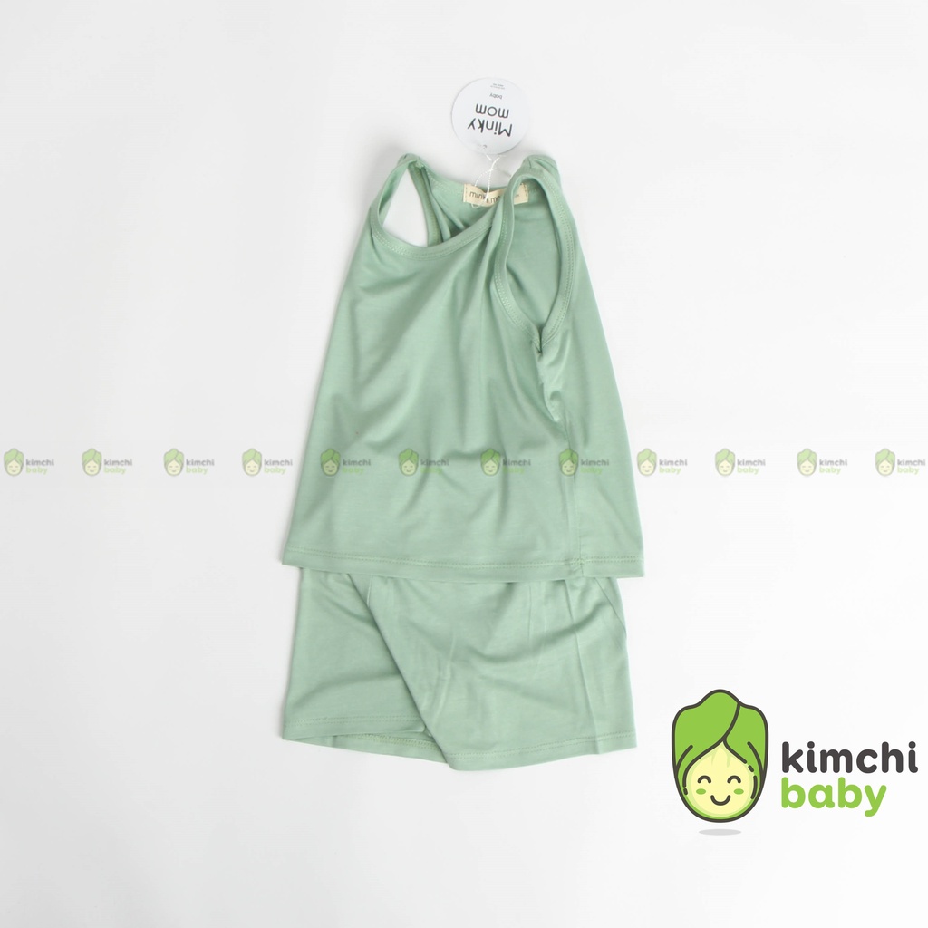 [COMBO 10 BỘ] Bộ Ba Lỗ Bé Trai, Bé Gái Minky Mom Vải Thun Lạnh Trơn, Đồ Bộ Cho Bé Mặc Nhà MKM3LO2109