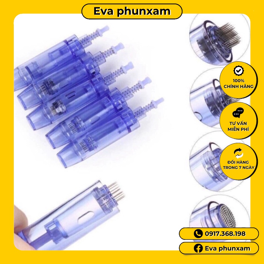 Kim nano ,12 ,36  phi kim xanh trắng đủ size dùng cho máy pen cấy tinh chất ,mụn nám sẹo rỗ