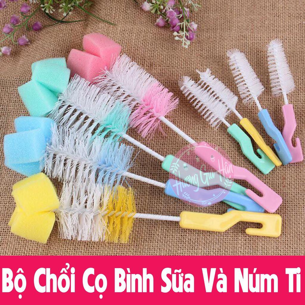 ⚡ Bộ 2 Cây Rửa Bình Sữa Và N.úm Ti Cho Bé - Dụng Cụ Vệ Sinh Bình Sữa Cho Bé ⚡