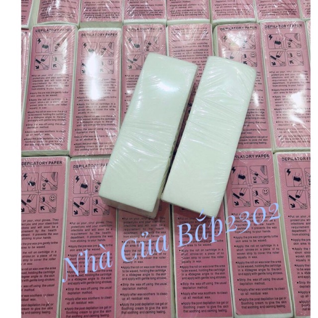 Giấy wax lông Depilatory (100 tờ)