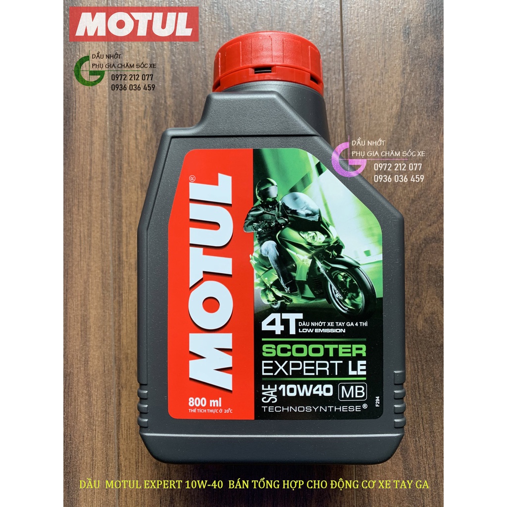 Dầu nhớt Motul Scooter Expert LE 10W-40 bán tổng hợp cho xe tay ga