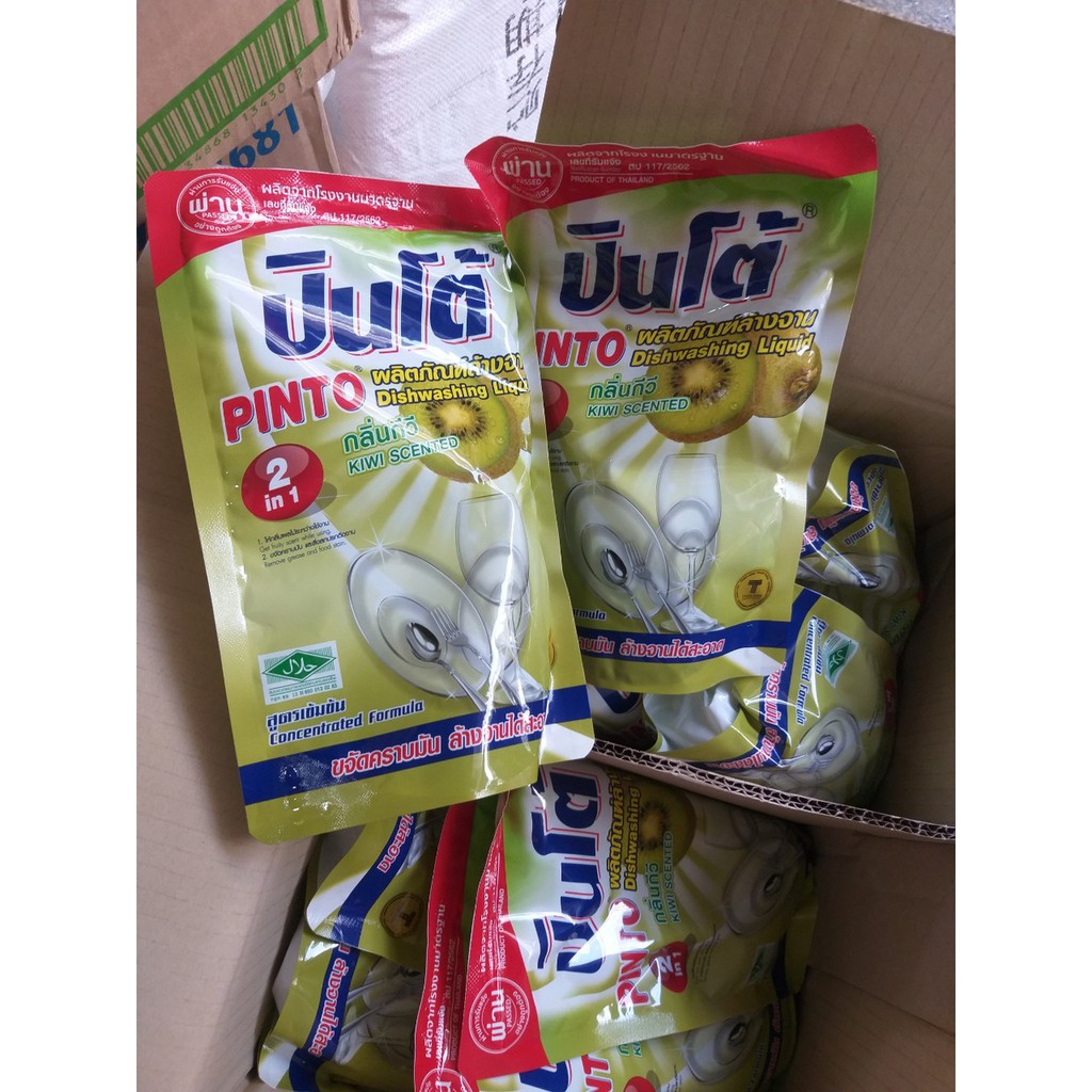 Nước rửa chén PINTO 450ml đậm đặc Thái hương kiwi