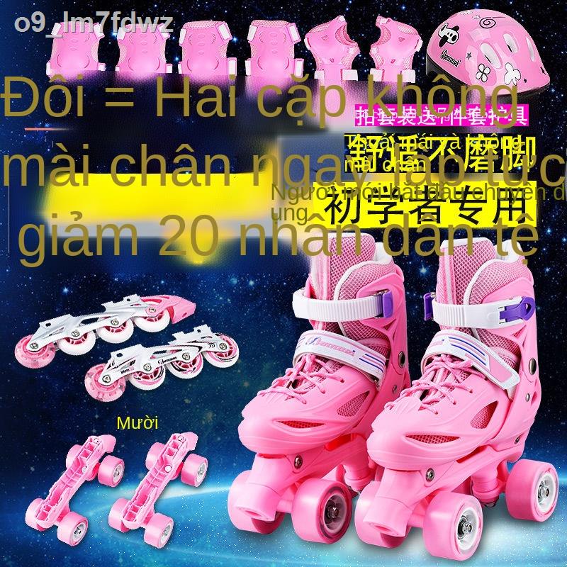 Banwei giày trượt băng trẻ em nội tuyến đơn hàng đôi patin cho nam và nữ 3-5-6-8-10 tuổi