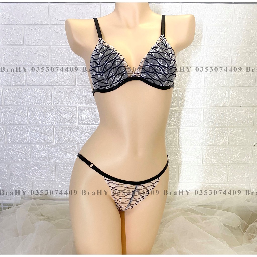 👙 Bra thiết kế sexy 👙 Bộ đồ lót nữ họa tiết vằn ngựa độc đáo nguyên set gồm áo + quần | BigBuy360 - bigbuy360.vn
