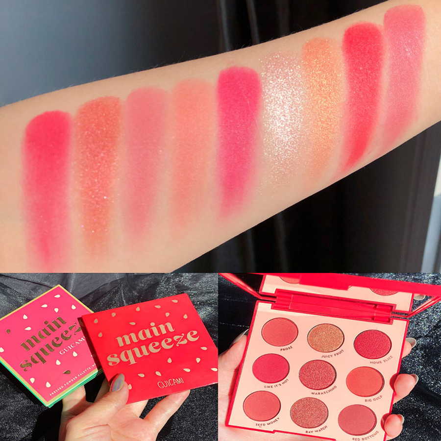 [Hàng mới về] Bảng phấn mắt Guicami 9 màu tông lì và nhũ trang điểm lâu trôi | BigBuy360 - bigbuy360.vn