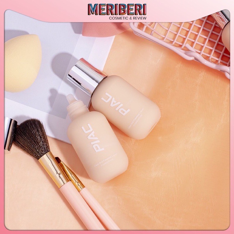 Kem nền Piac duy trì độ ẩm kết cấu đặc, che khuyết điểm , lớp mỏng nhẹ, không nặng mặt