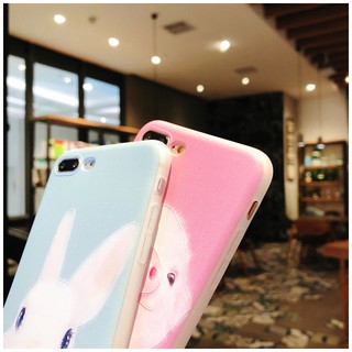 Ốp lưng in nổi Thỏ và Heo