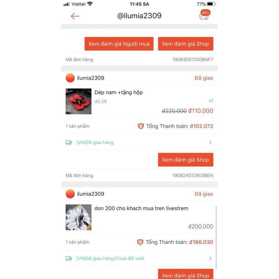 100 chốt đơn livestrem 1d