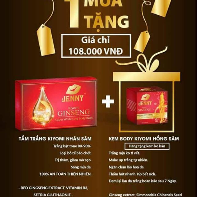 Tắm trắng nhân sâm kyomi