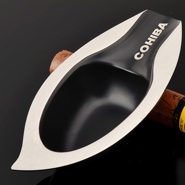 { HÀNG CHÍNH HÃNG } Gạt Tàn Cigarr Sứ Cohbia HB027 Cao Cấp Họa Tiết Hoa Văn Chiếc Lá Sang Trọng