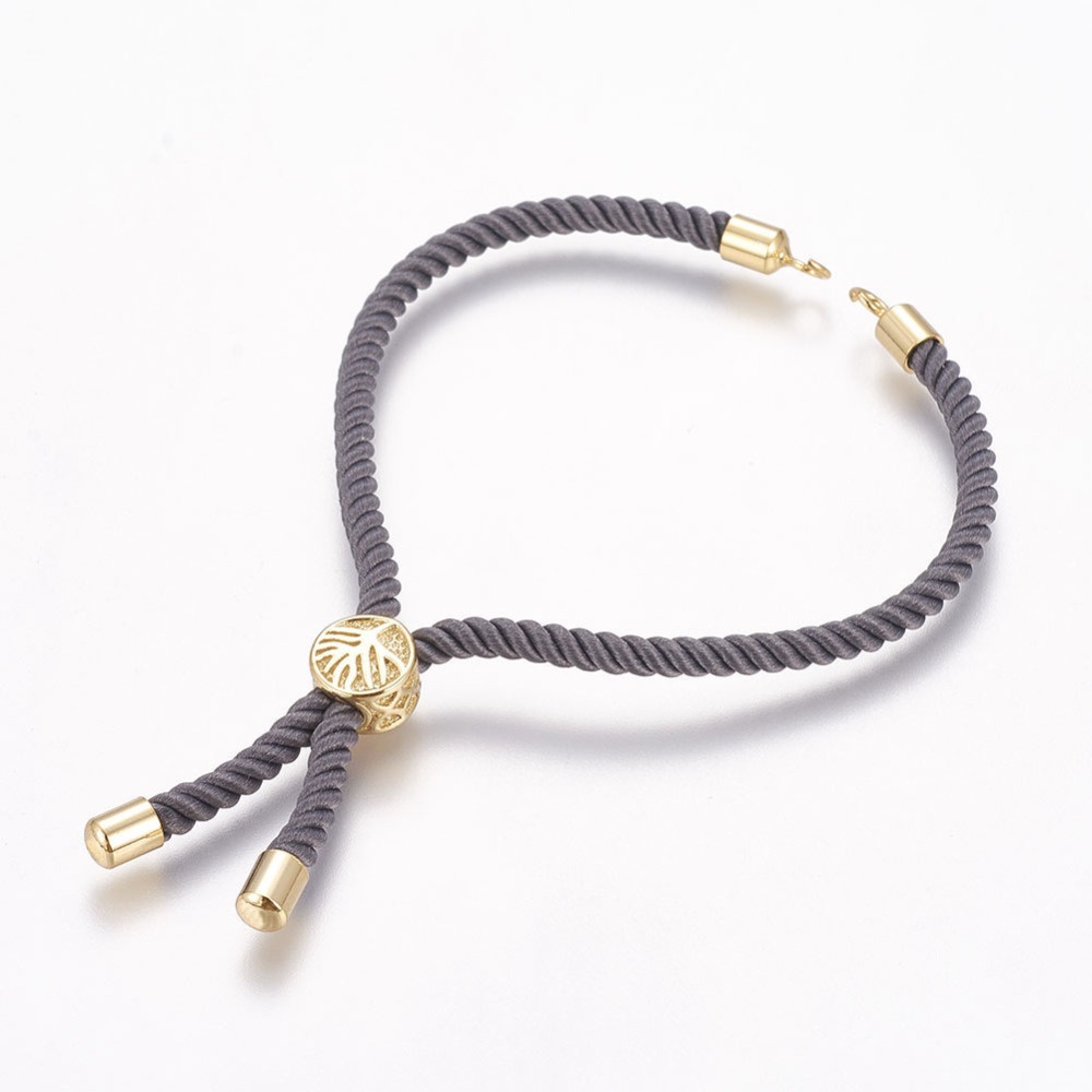 Set 1-2 Vòng Tay Dây Nylon Mạ Vàng 18K Không Chứa Niken Và Chì