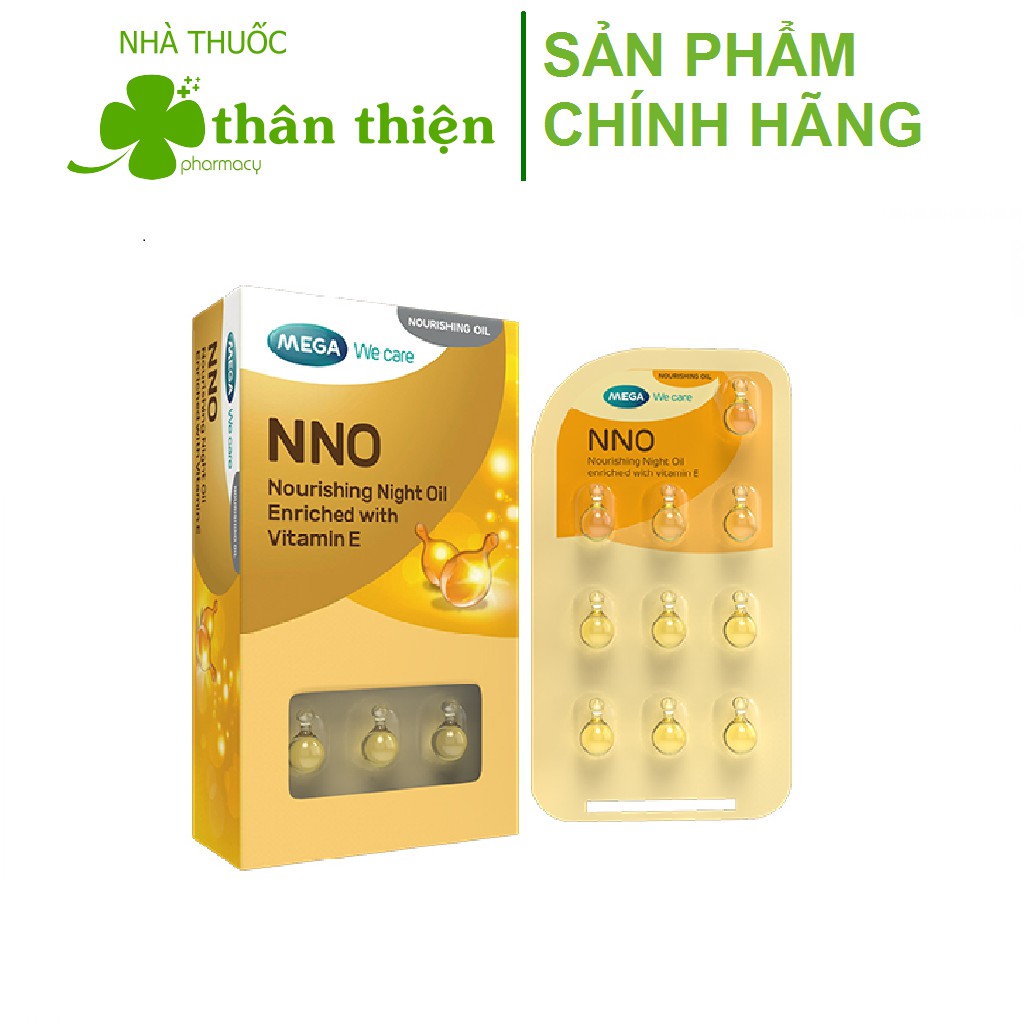 Serum Dưỡng Da Ban Đêm NNO Nourishing Night Oil giúp giữ ẩm làm trắng sáng da (30 Viên)