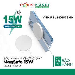 Đế sạc không dây MagSafe 15W Qi cho Samsung Huawei Oppo, iPhone 8+/ X/Xr/ 11/ 11 Pro/ 11 Pro Max/ 12 Pro /12/Mini/ 13