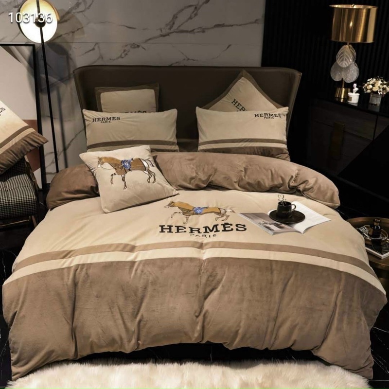 Set Chăn Ga Gối Nỉ Nhung Thương Hiệu (set 6 món)