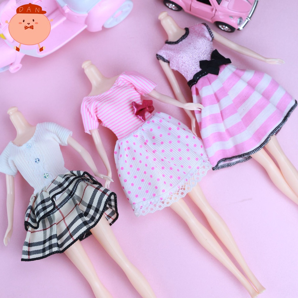 Đầm Cưới Đồ Chơi Búp Bê Dài 30Cm