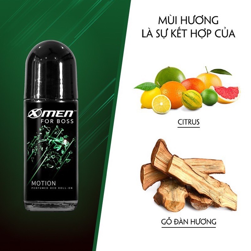 Lăn khử mùi Xmen For Boss Intense/Luxury/Motion/Lengend 50ml