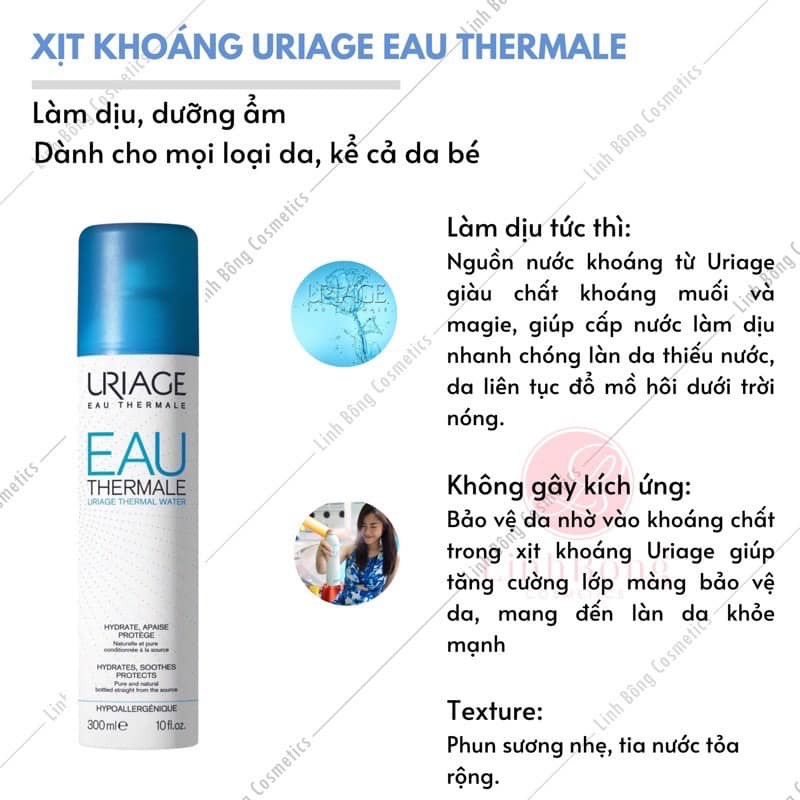 [ Chính hãng 100%] - Xịt khoáng URIAGE Pháp 300ml dùng cực thích | BigBuy360 - bigbuy360.vn